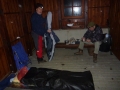 Pozdě v noci dorážíme k rozhledně na mariánském vrchu